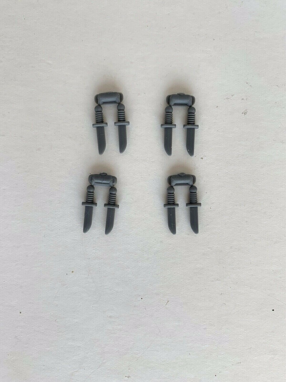 LEGO 8 X Dark Bluish Grey Dagger Weapon Kitchen Utensil RARE NEW